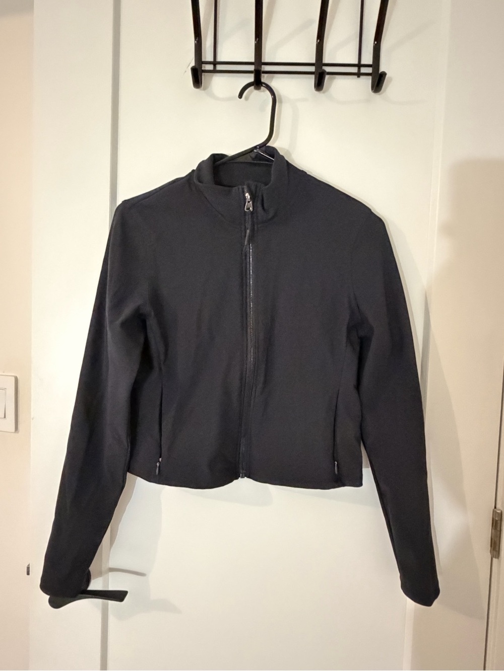 Women's Black Zip-Front Jacket